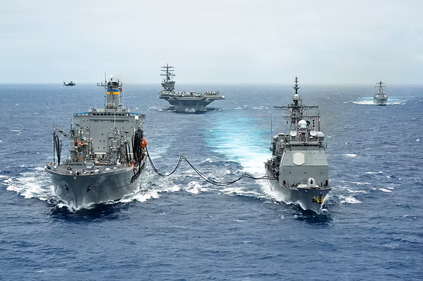 USS Nimitz at RIMPAC 2012 Great Green Fleet Demonstration